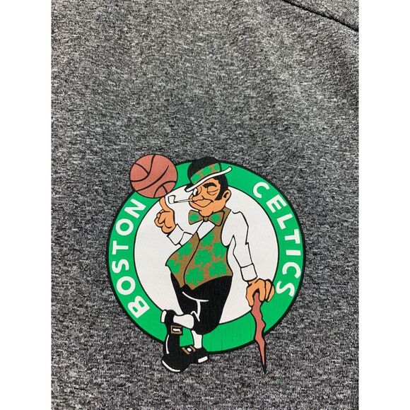 Boston Celtics NBA Quarter Zip Basketball Pullover Shirt (Men's Small) Gray‎ - Picture 3 of 12